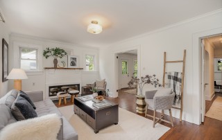 White and Grey Living Room